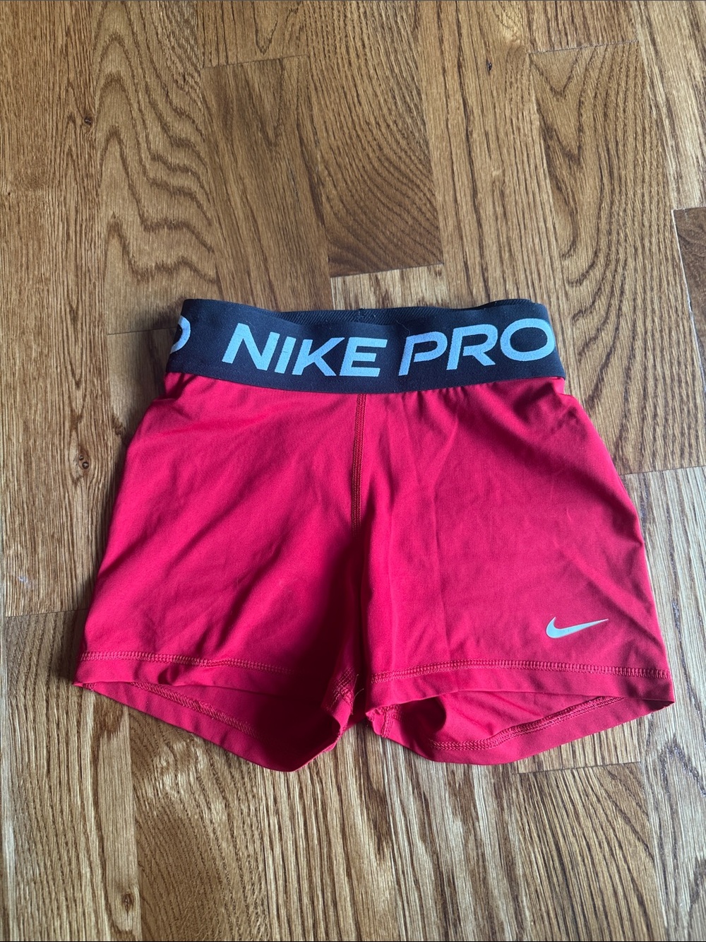 Nike Pro Red Workout Shorts Spandex 3” Inseam Size Small